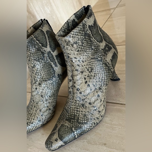 By Far Stevie Booties in Snake Printed Leather - Picture 5 of 12